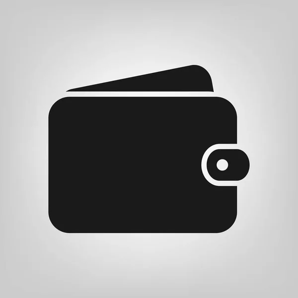 钱包矢量图标现金符号财务概念的平面设计 社交媒体 移动应用程序 — 图库矢量图片