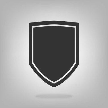 Kalkan vektör simge güvenlik koruma sembol için grafik tasarım, logo, web sitesi, sosyal medya, mobil uygulaması, UI illüstrasyon