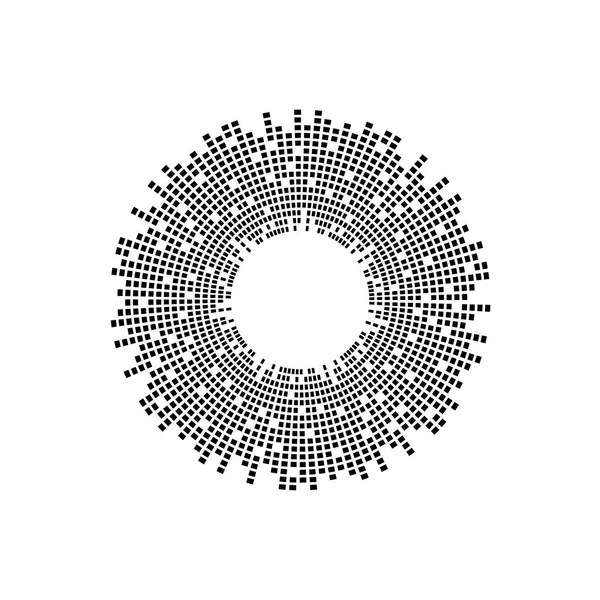 Égaliseur Abstrait Musique Onde Sonore Cercle Vectoriel Icône Symbole Logo — Image vectorielle