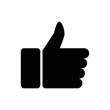 Başparmaklar yukarı. Grafik tasarım, logo, web sitesi, sosyal medya, mobil uygulama, ui illüstrasyon için vektör simgesi gibi