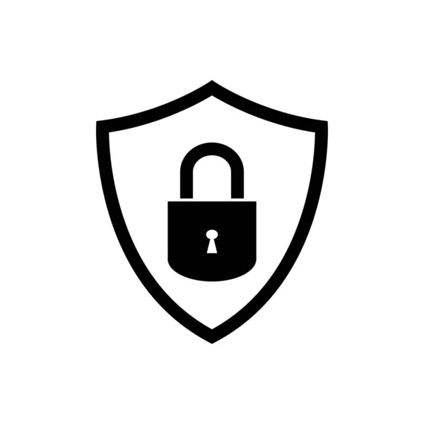 Schild Vector Pictogram Beveiliging Bescherming Symbool Voor Grafisch Ontwerp Logo — Stockvector