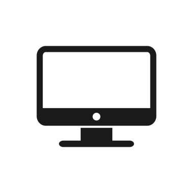 Web sitesi tasarımı, logosu, uygulaması, Ui için masaüstü bilgisayar vektör simgesi. Vektör çizimi