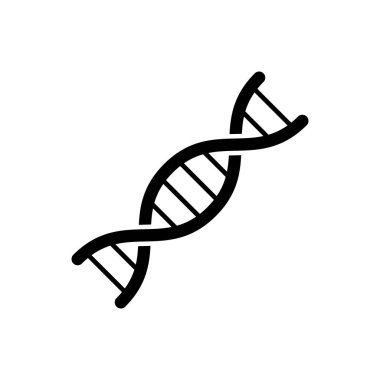 DNA simgesi vektör web tasarımı, logo, Ui için beyaz arka plan üzerinde izole. Illüstrasyon