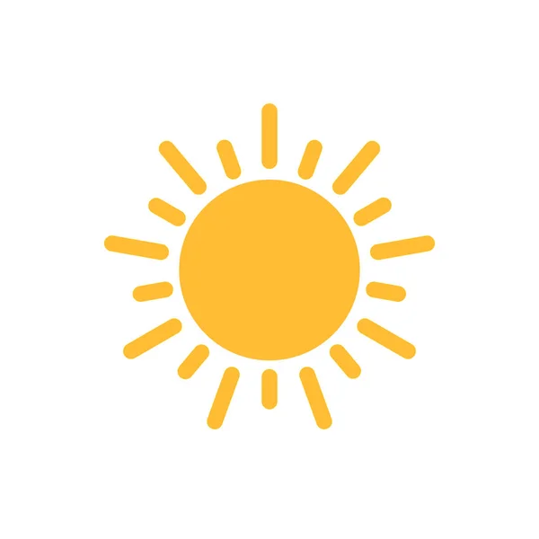 Sun Icon Vector Voor Web Design Logo Illustratie — Stockvector