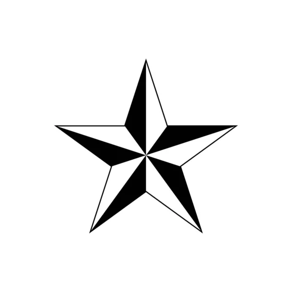 Icona Vettoriale Star Grafica Logo Sito Web Social Media App — Vettoriale Stock