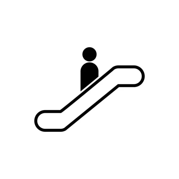 Icono Vector Escaleras Mecánicas Para Diseño Gráfico Logotipo Sitio Web — Vector de stock