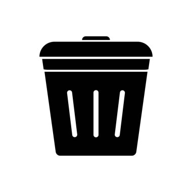 Çöp kutusu simgesi vektörü, çöp kutusu işareti, silme simgesi grafik tasarım, logo, web sitesi, sosyal medya, mobil uygulama, ui illüstrasyon için beyaz arkaplan üzerinde izole