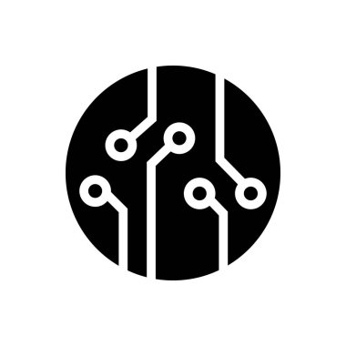 Devre kartı, teknoloji vektör simgesi. Web sitesi tasarımın için, logo, uygulama, UI. Vektör illüstrasyonu