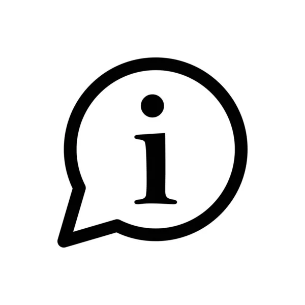 Vetor Ícone Informação Para Design Gráfico Logotipo Site Mídia Social — Vetor de Stock