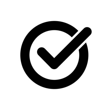 Çemberdeki işaret vektör simgesini kontrol et. Web sitenizin tasarımı, logosu, uygulaması, UI için yeşil renkli tik işareti.