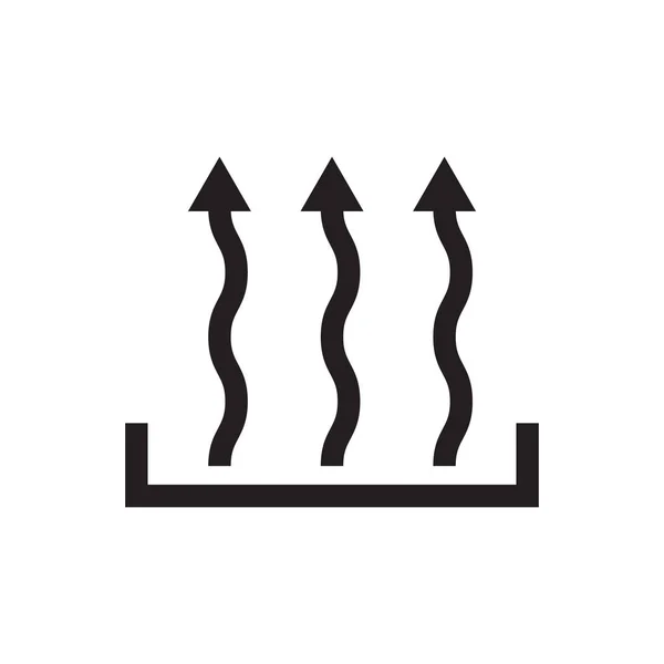 Icono Calor Vector Tres Flecha Hacia Arriba Símbolo Para Diseño — Archivo Imágenes Vectoriales