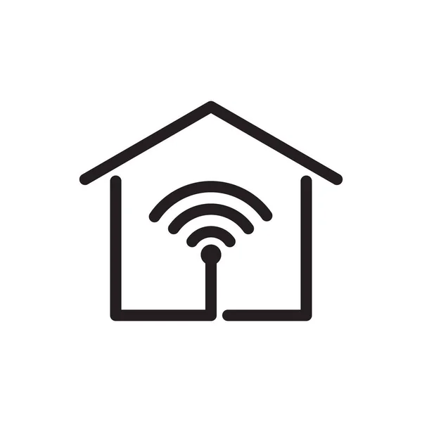 Smart Home Vector Icono Para Diseño Gráfico Logotipo Sitio Web — Archivo Imágenes Vectoriales