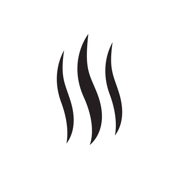 Smoke Hot Icon Vector Graphic Design Logo Web Site Social — Stock Vector