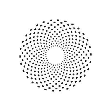 Soyut ekolayzır müzik ses dalgası çember vektör simgesi. logo tasarımı, yuvarlak satır simgesi, daire ögesi, element arkaplanı, illüstrasyon