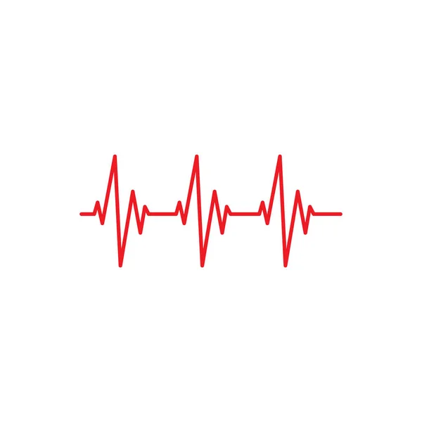 Κτύπο Της Καρδιάς Παλμό Γραμμή Διάνυσμα Υγεία Ιατρική Αντίληψη Για — Διανυσματικό Αρχείο