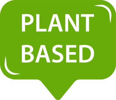 Bitki temelli ikon sağlıklı gıda sembolü vegan rozeti, grafik tasarımı için vejetaryen işareti, logo, web sitesi, sosyal medya, mobil uygulama, ui