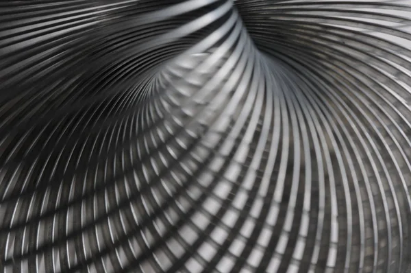 Espiral Metálica Percepción Surrealista — Foto de Stock