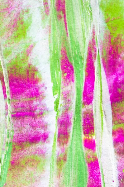 abstract painting pink, white green