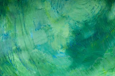 soyut boyama, yeşil varyasyonları
