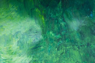soyut boyama, yeşil varyasyonları