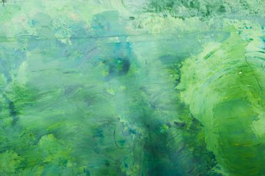 soyut boyama, yeşil varyasyonları