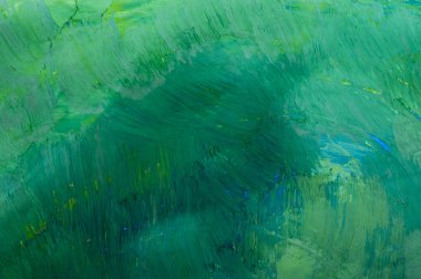 soyut boyama, yeşil varyasyonları