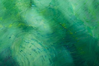 soyut boyama, yeşil varyasyonları