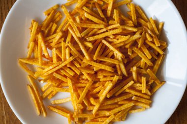 Patates kızartması mısır atıştırmalıkları 