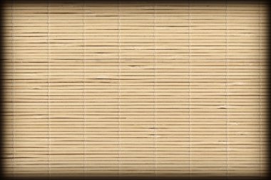 Bambu yer Mat rustik çıtalı kaba Vignette doku titreşimli