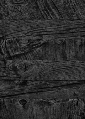 Çürük kırık düğümlü kaba Pinewood Floorboard Grunge yüzey doku detay siyah eski yıpranmış