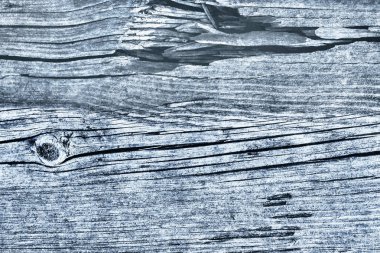 Mavi eski berbat kırık düğümlü kaba Pinewood Floorboard Grunge yüzey doku detay yıpranmış