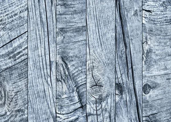 Blue Old Weathered Rotten Cracked Knotted Rough Pinewood Floorboard Grunge Surface Texture Detail — Stock Photo, Image