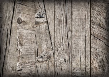 Eski kırık düğümlü çam ahşap döşemeler Vignette Grunge doku detay yıpranmış