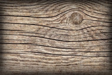 Eski kırık düğümlü çam ahşap döşemeler Vignette Grunge doku detay yıpranmış