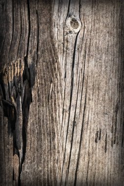 Eski kırık düğümlü çam ahşap döşemeler Vignette Grunge doku detay yıpranmış