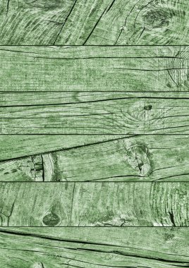 Yeşil eski yıpranmış düğümlü çam ahşap döşemeler Grunge doku detay kırık