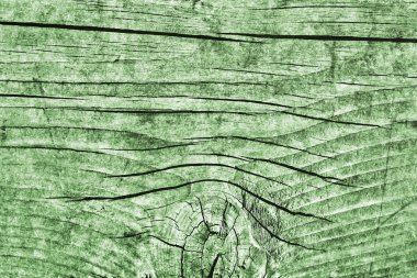 Yeşil eski yıpranmış düğümlü çam ahşap döşemeler Grunge doku detay kırık