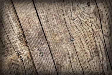 Rusty Phillips vida ile eski yıpranmış kırık düğümlü çam ahşap döşemeler Vignette Grunge doku detay gömülü