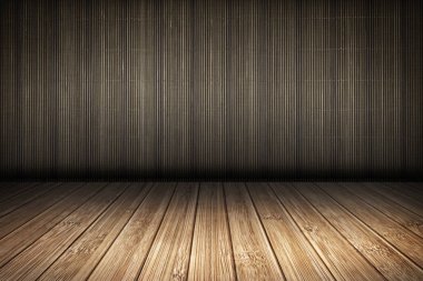 Kaba Tahıl Rustik Bambu Fon