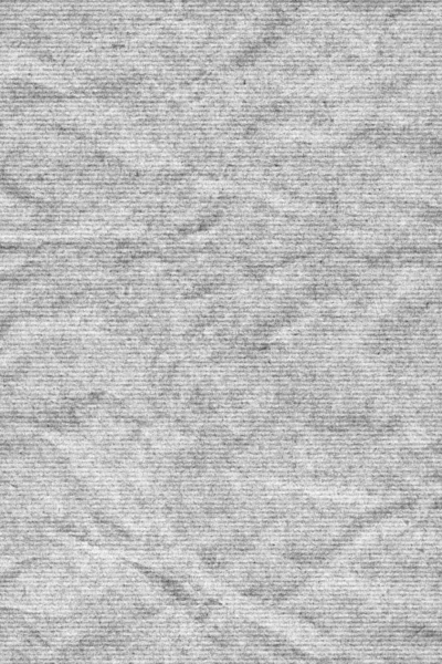 Gray Striped Recycle Kraft Paper Coarse Crumpled Grunge Texture — Stock Photo, Image