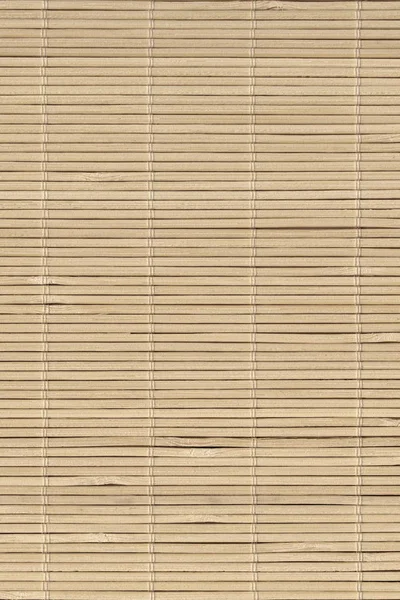 Estera de bambú de alta resolución rústica con listones entrelazados textura de fondo de grano grueso — Foto de Stock