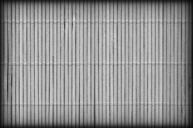 Yüksek Çözünürlüklü Gri Bambu Yer Mat Rustik Slatted Interlaced Kaba Vinyet Arka Plan Doku