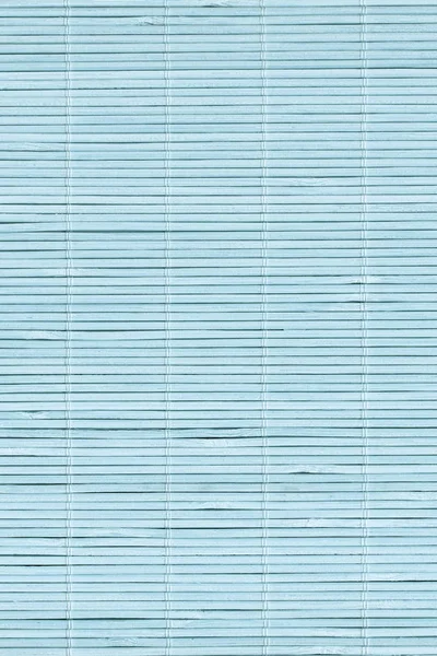 High Resolution Pale Blue Bamboo Place Mat Rustic Slatted Interlaced Coarse Background Texture — Stock Photo, Image