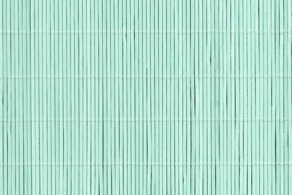 High Resolution Turquoise Bamboo Place Mat Rustic Slatted Interlaced Coarse Background Texture — Stock Photo, Image