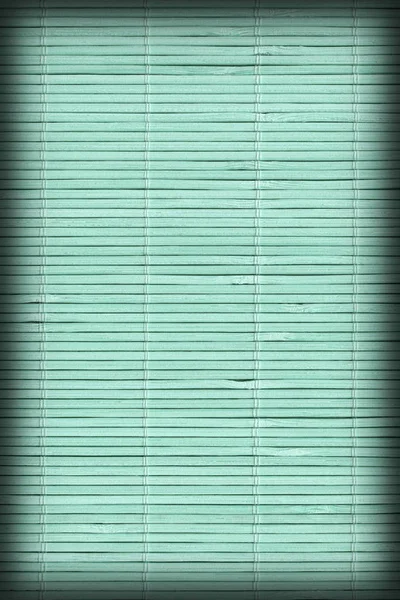 High Resolution Turquoise Bamboo Place Mat Rustic Slatted Interlaced Coarse Vignette Background Texture