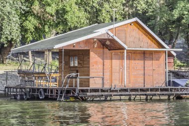 Summer Floating Raft Hut on Sava River - Belgrade - Serbia