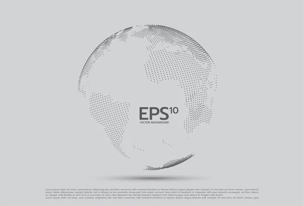 Parlayan dairelerin ve parçacıkların soyut küre şekli. Global Ağ bağlantısı görselleştirmesi. Bilim ve teknoloji arka planı.