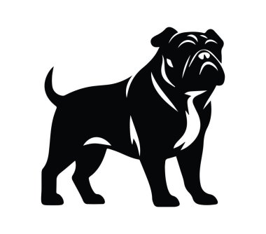 Gururlu Duran Köpeğin Siyah Silueti