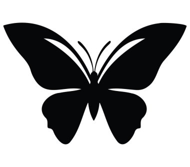 Açık Kanatlı Kelebeğin Zarif Silueti