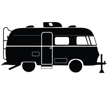 Seyahat Kullanımı için Vintage Biçimli Araç Silüeti